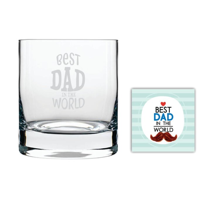 est Dad in the World Whiskey Glass