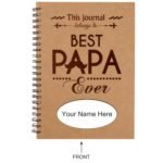 Engraved Best Papa Ever Diary