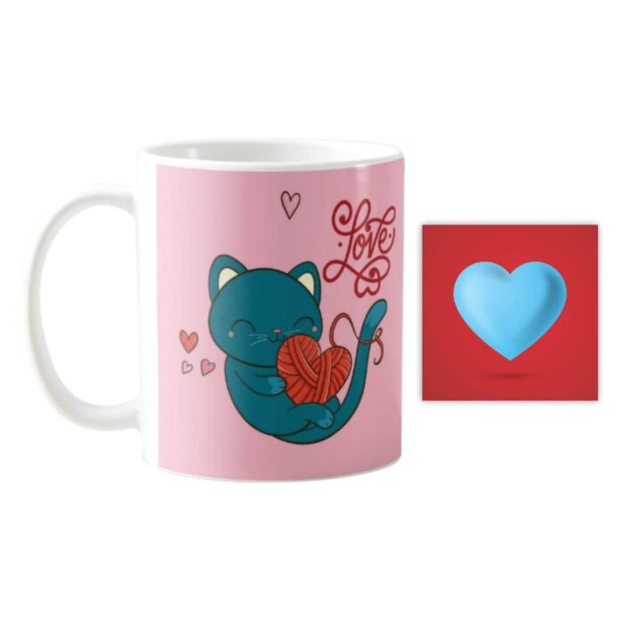 Cute Cat Love Coffee Mug