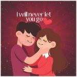 TheYaYaCafe-Valentine-Gifts-For-Girlfriend-Wife-Fridge-Magnet-I-Will-Never-Let-You-Go-Printed-Red-Square-B07MRZGM8J