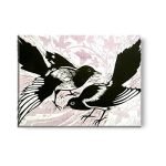 Yaya-Cafe-9×12-inches-Feng-Shui-Love-Nesting-Magpie-Modern-Art-Wall-Painting-Canvas-B07FKPYW84
